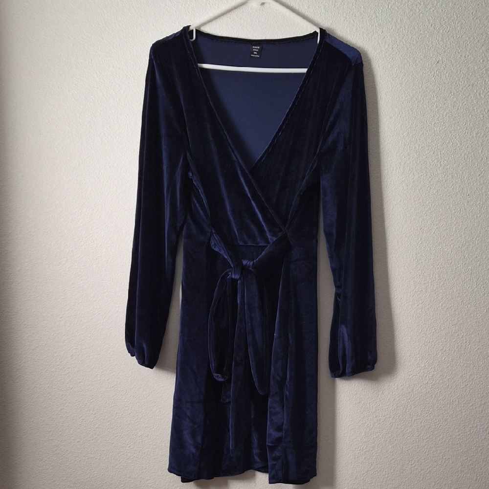 SHEIN Curve Navy Dress